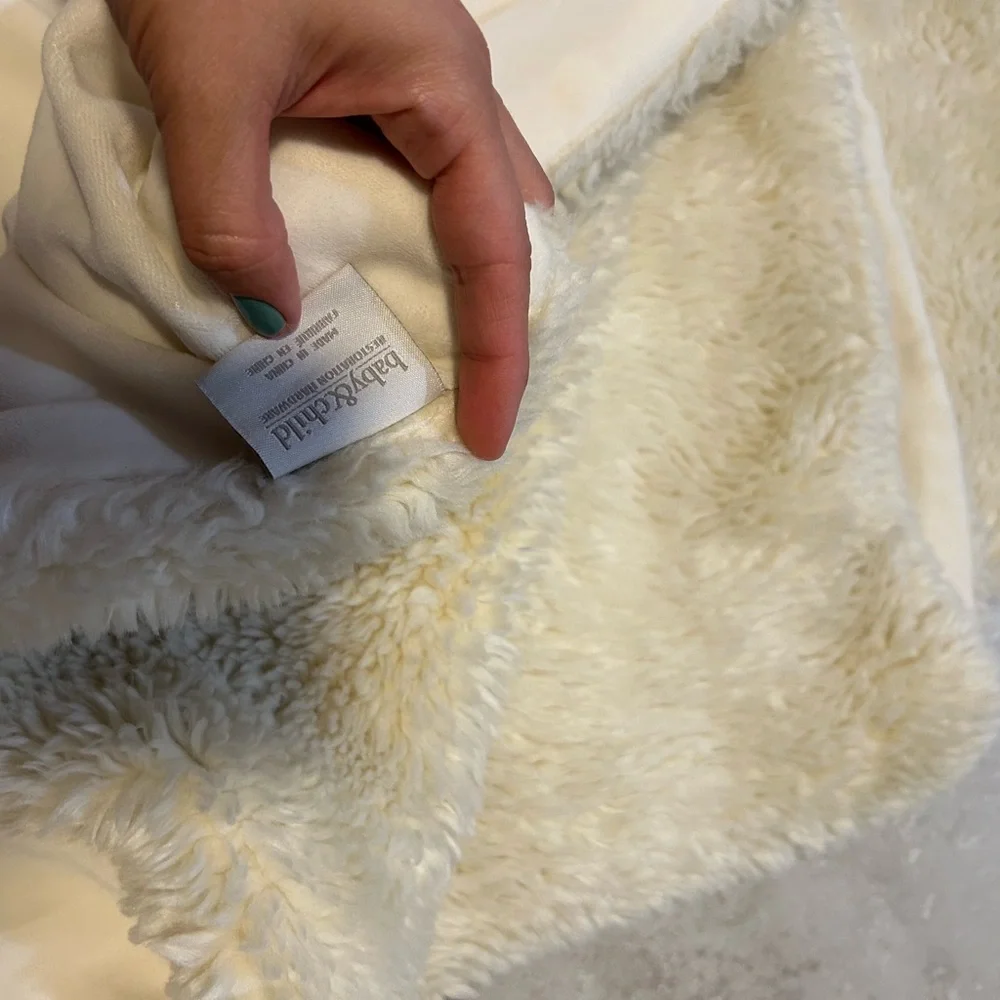 Restoration Hardware White Baby & child crib throw